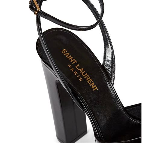 ysl jodie sandals|SAINT LAURENT Jodie patent.